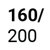 Blattgröße 160x200cm